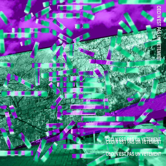 < Limited Edition > Silk Scarf "Ceci n'est pas un vetement" 90x90cm