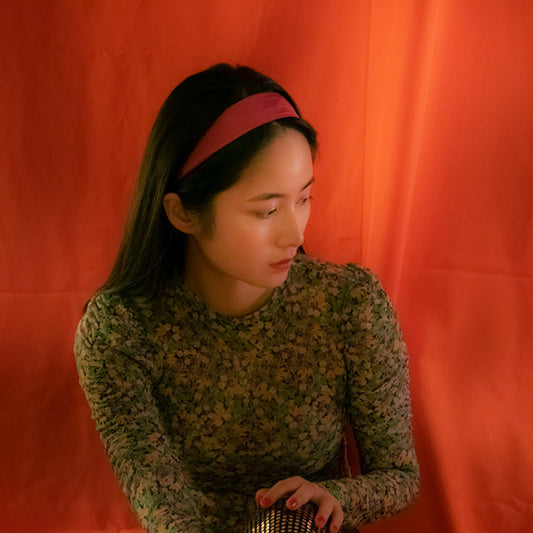 紅色法式絲巾髮帶造型 yves margiela martin saint laurent 日本製