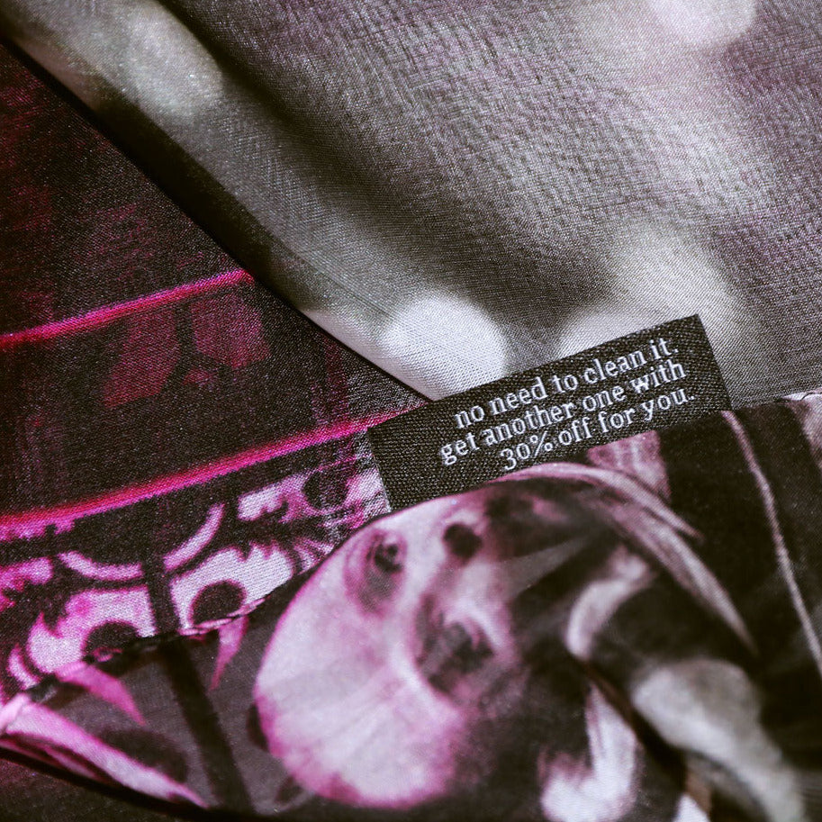 < 限量發行 > 純絲雪紡絲巾 "巴黎印象02" ( Paris' Impression 02 ) 90x90公分