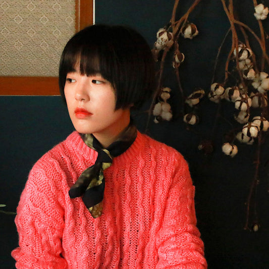 fashion cotton scarf black stripes from a friend of mine online paris taipei tokyo 印花 絲巾 穿搭 質感 推薦