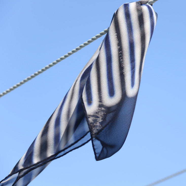 buy stylish black fashion silk scarf online paris taipei tokyo isetan harrods vogue dover street satori mizushima product shop