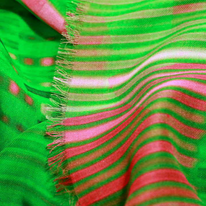 Amazing print details luxury fashion shawl Walter Van Beirendonck print cashmere modal scarf online pinkoi from a friend of mine