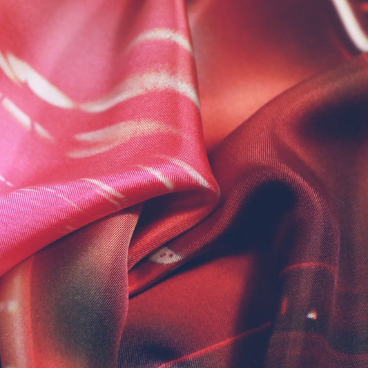 french colorful silk twill scarf style from a friend of mine