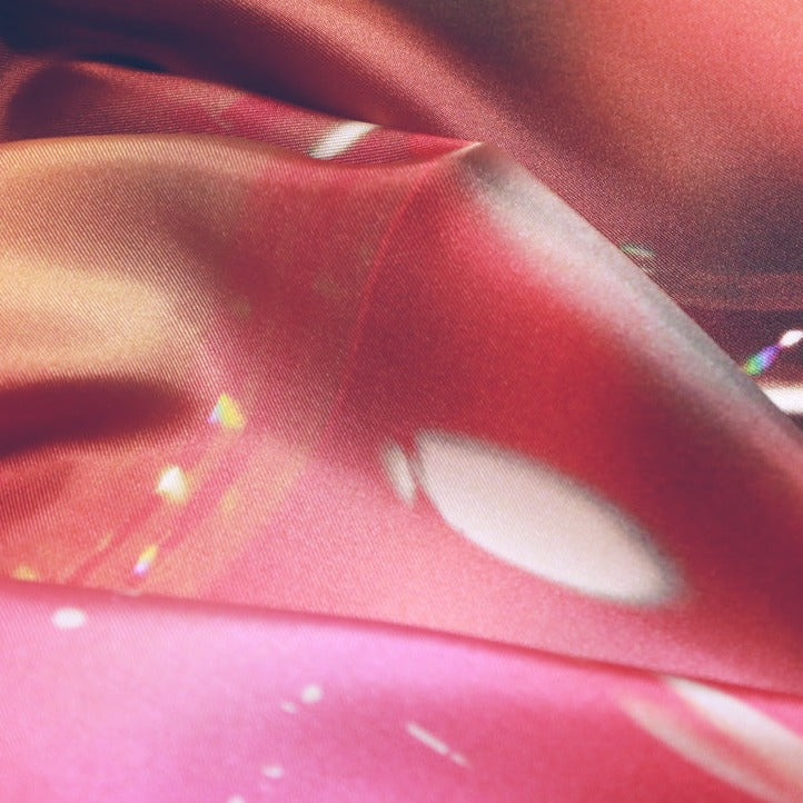 french colorful silk twill scarf style from a friend of mine