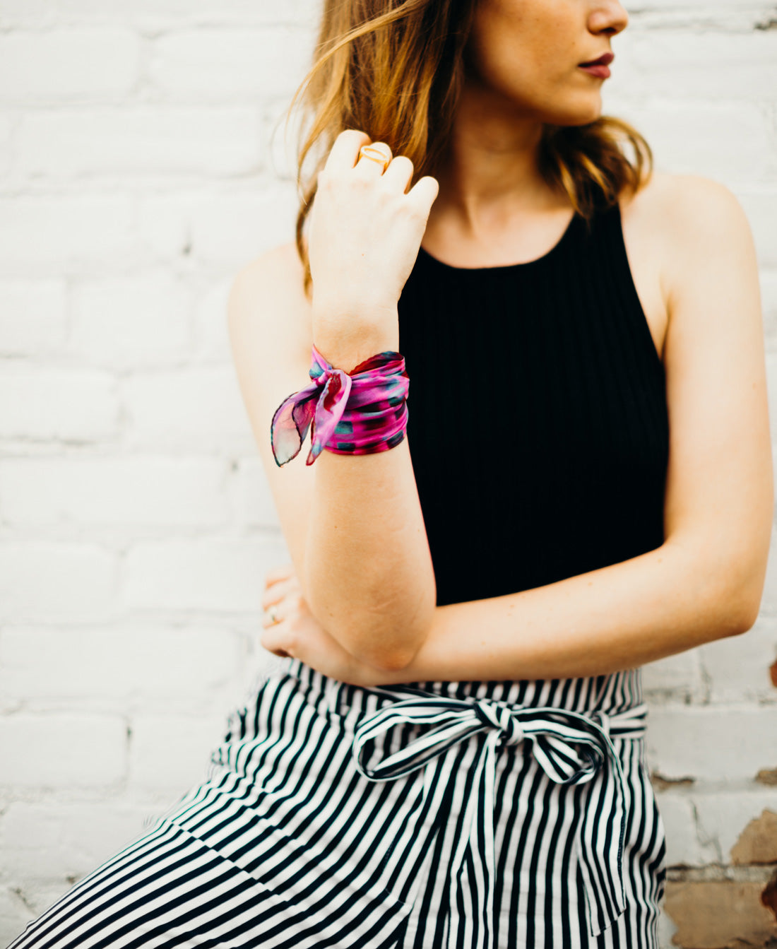 buy pink silk scarf online paris taipei tokyo from a friend of mine