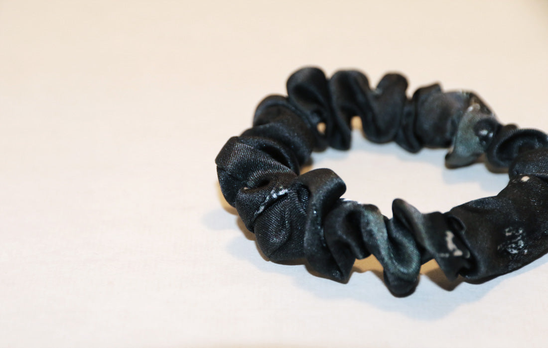Buy Ash Black Silk Scrunchie "Antithesis" Isetan Barneys Dover Street Market Selfridges