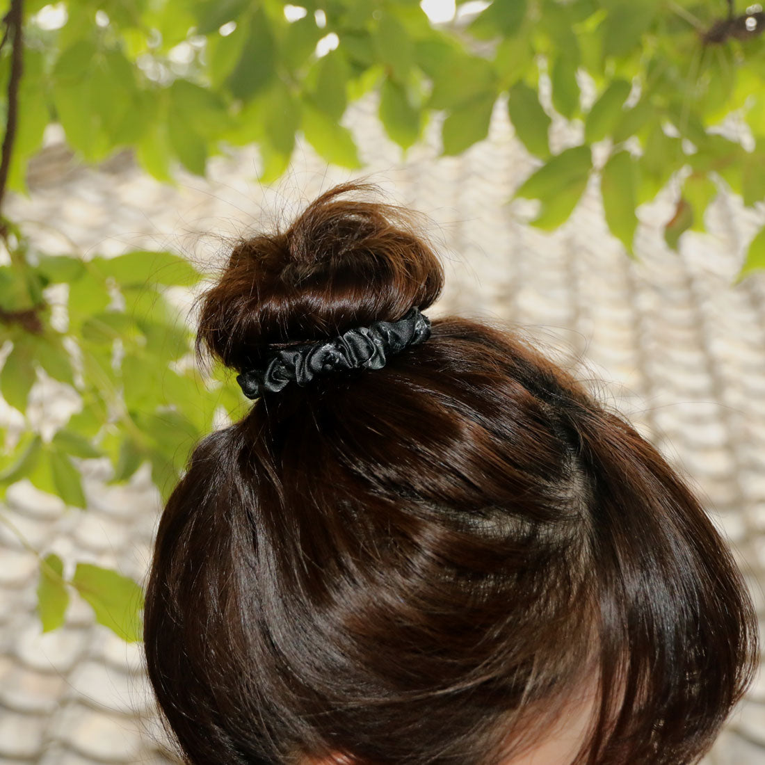 Buy Ash Black Silk Scrunchie "Antithesis" Isetan Barneys Dover Street Market Selfridges