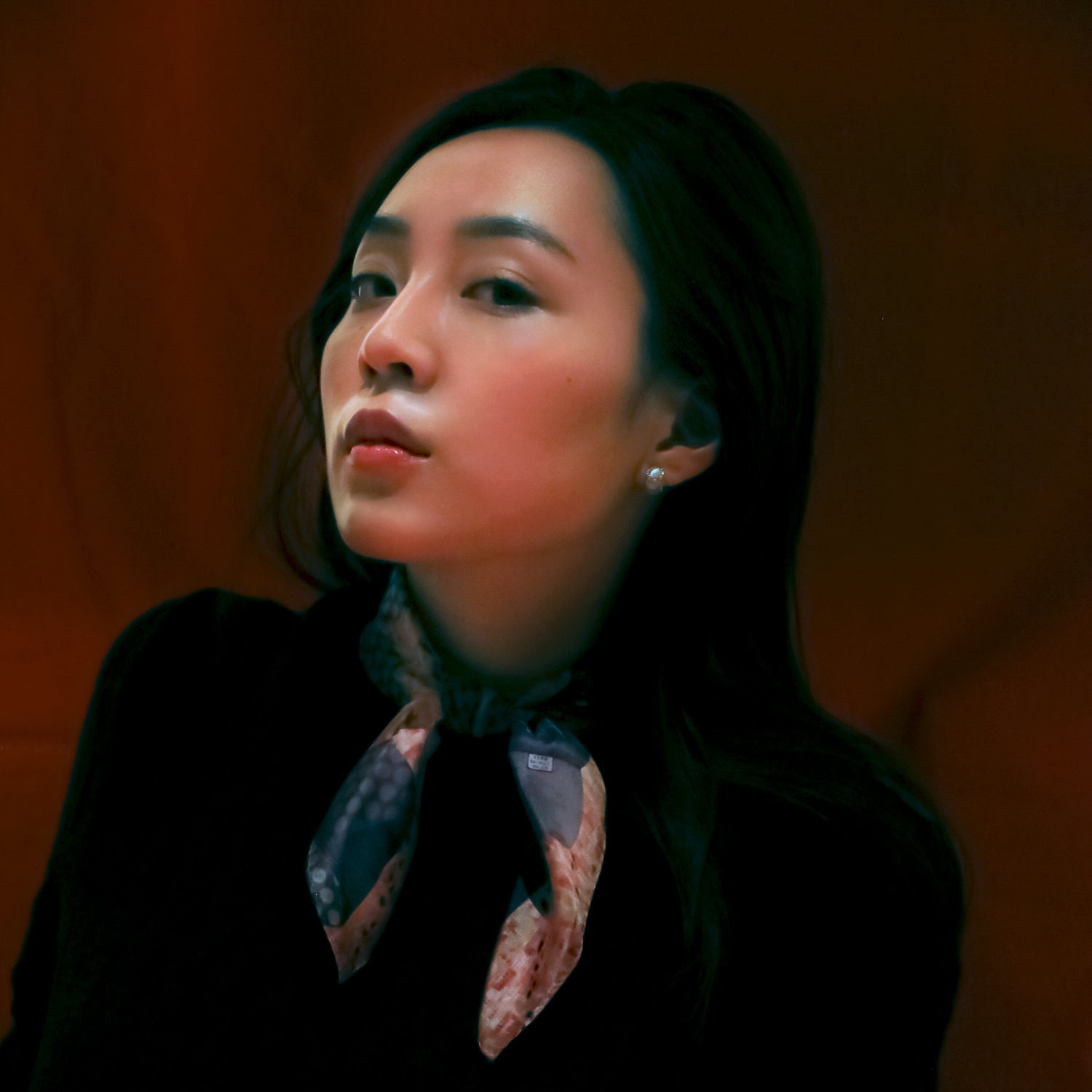 Raf Demeulemeester, scarf made in japan. French chic scarf styles.