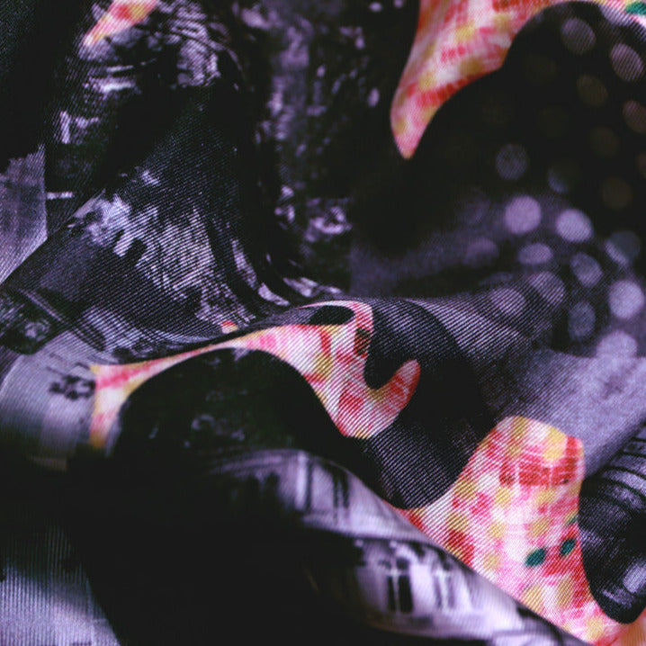 scarf from a friend of mine, Raf Demeulemeester, scarf made in japan. 