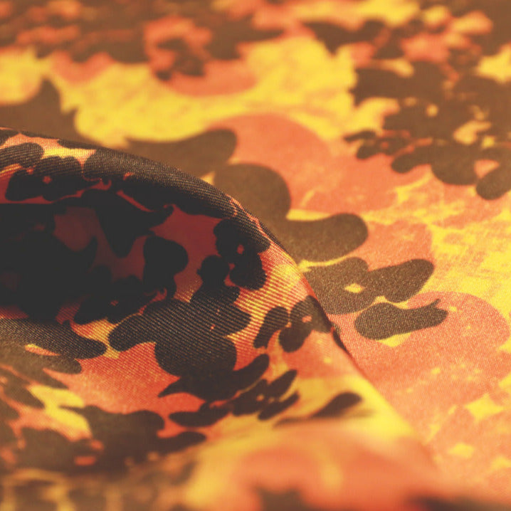 Warm colors scarf from a friend of mine, Ralph Klein, scarf made in japan. 