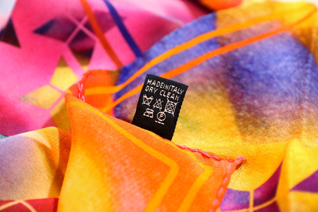 buy luxury silk scarf online paris taipei tokyo isetan selfridges vetements made in italy