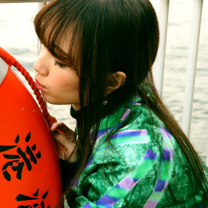 < Limited Edition >  Silk Scarf "Ceci n'est pas un vetement" 90x90cm