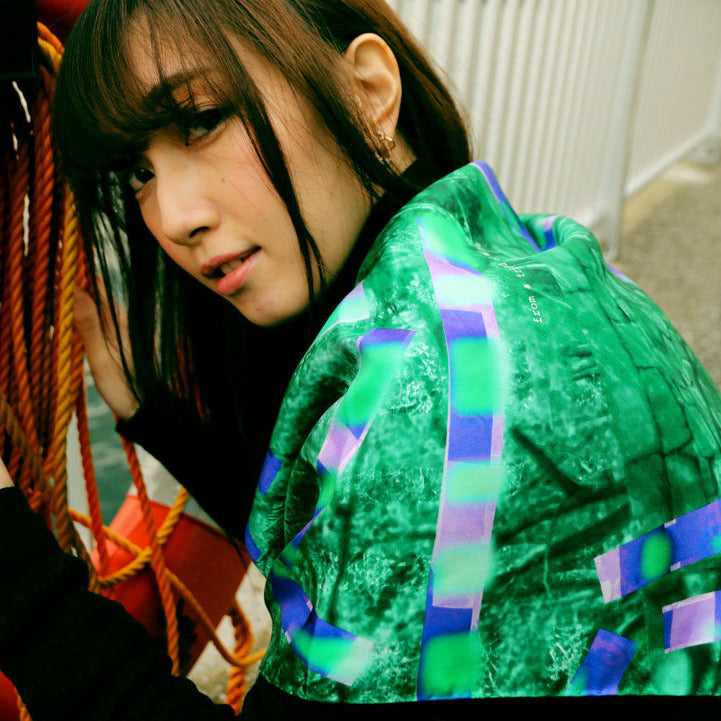 < Limited Edition >  Silk Scarf "Ceci n'est pas un vetement" 90x90cm