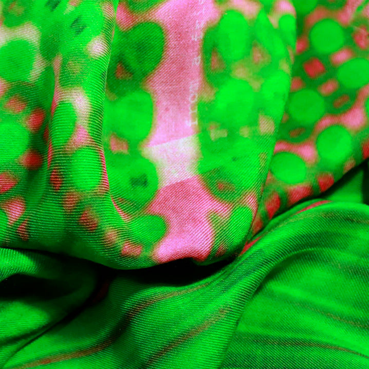 Texture details luxury fashion shawl Walter Van Beirendonck print cashmere modal scarf online pinkoi from a friend of mine