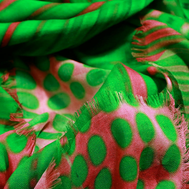 Fringes luxury fashion shawl Walter Van Beirendonck print cashmere modal scarf online pinkoi from a friend of mine