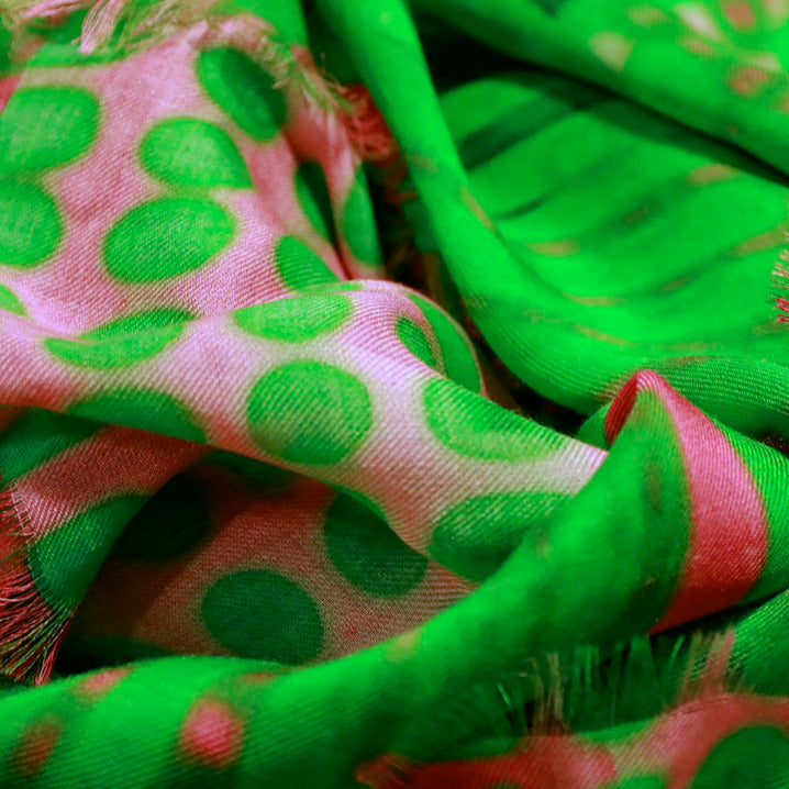 Buy luxury fashion shawl Walter Van Beirendonck print cashmere modal scarf online pinkoi from a friend of mine