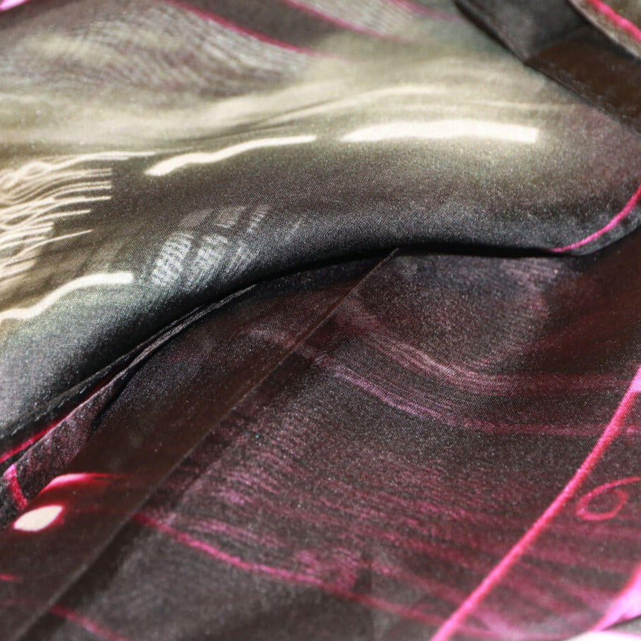 black silk scarf style from a friend of mine online made in japan