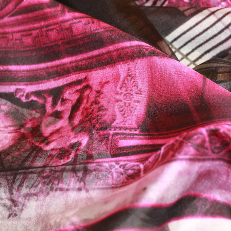 black silk scarf style from a friend of mine online made in japan