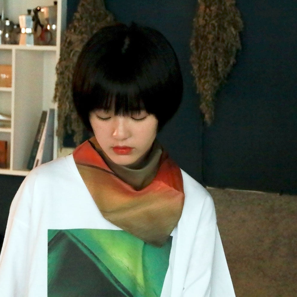 stylish cotton scarf from a friend of mine online paris taipei tokyo 質感 印花 絲巾 穿搭 推薦
