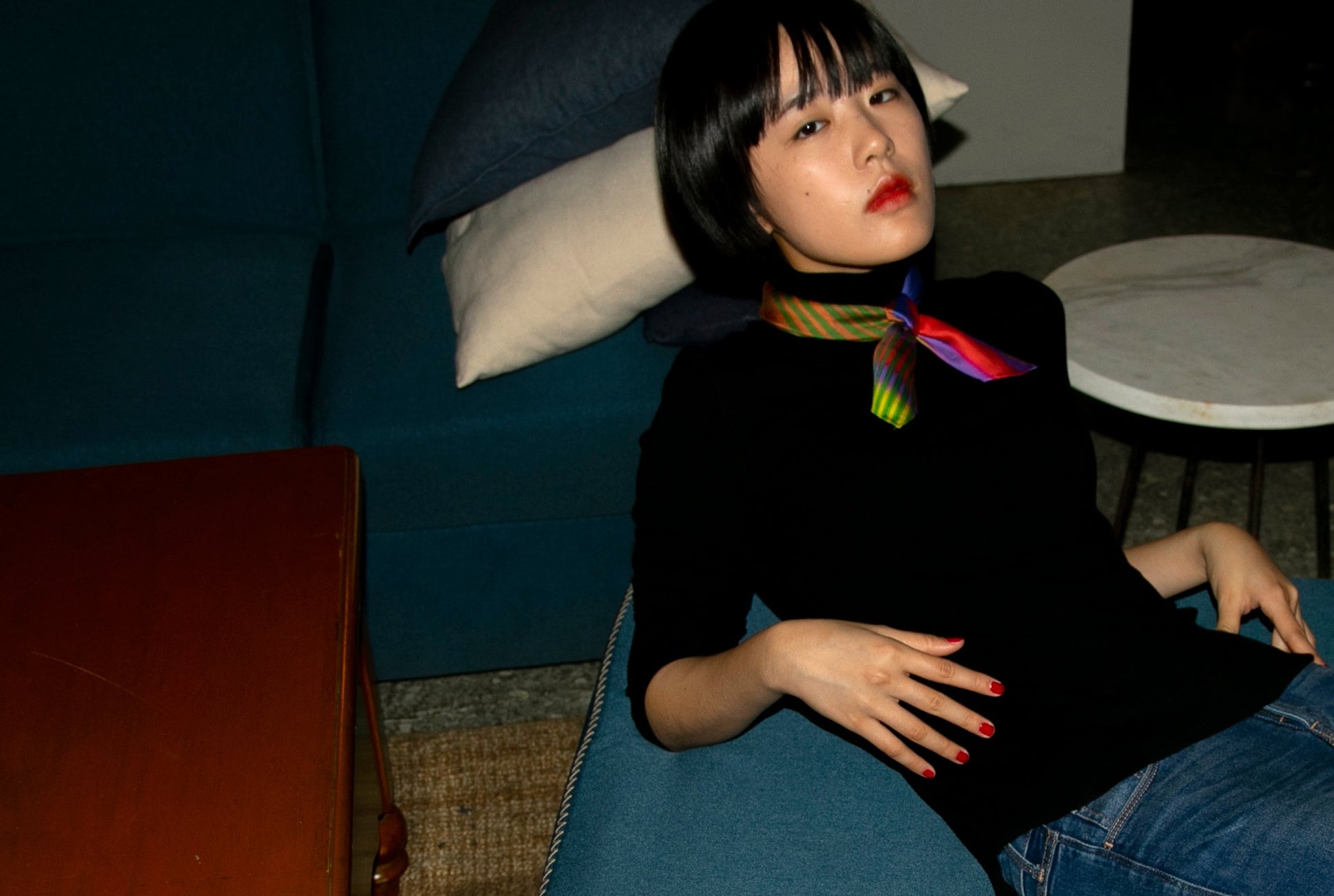 時尚絲巾穿搭推薦 fashion cotton satin scarf from a friend of mine online paris taipei tokyo