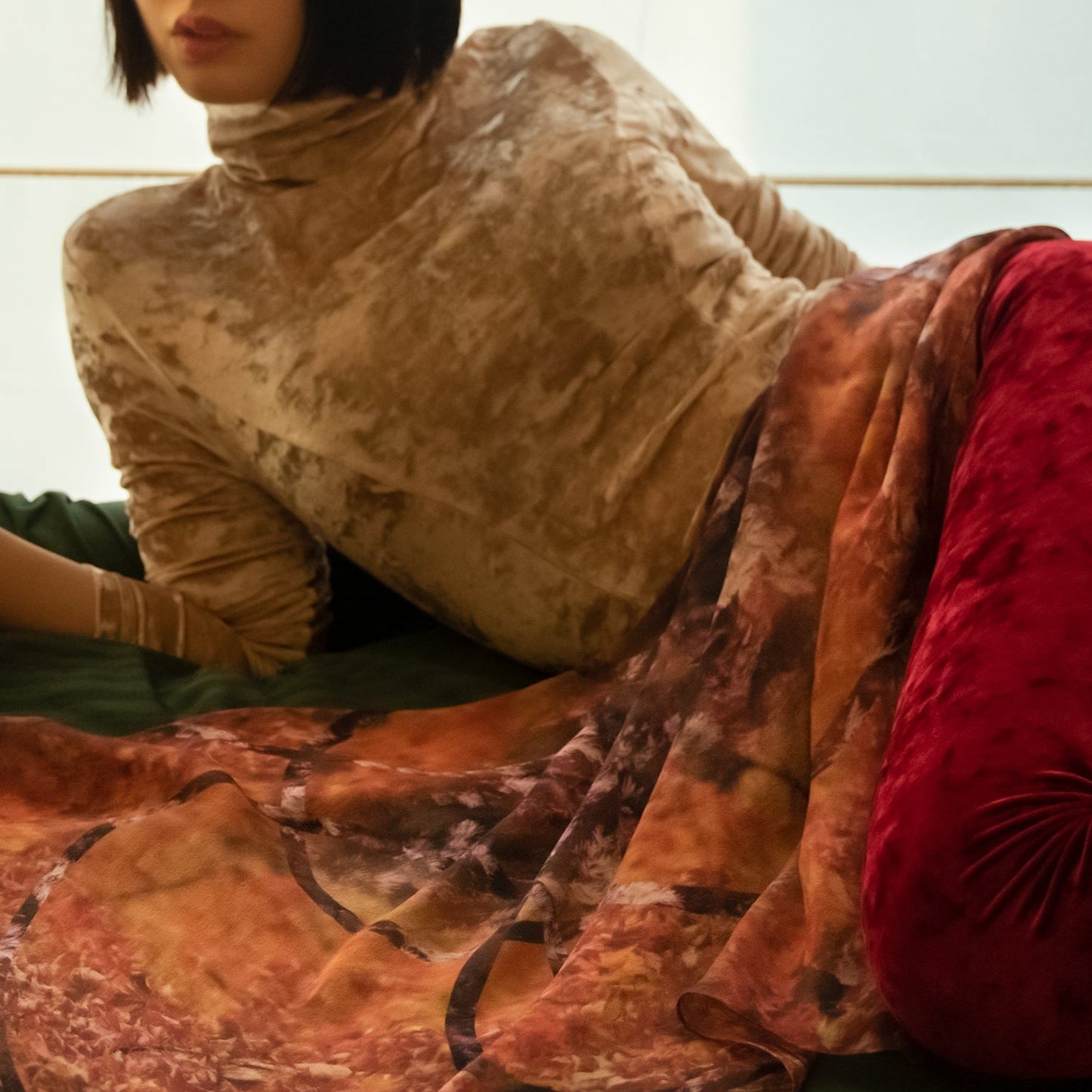 純絲披肩造型應用