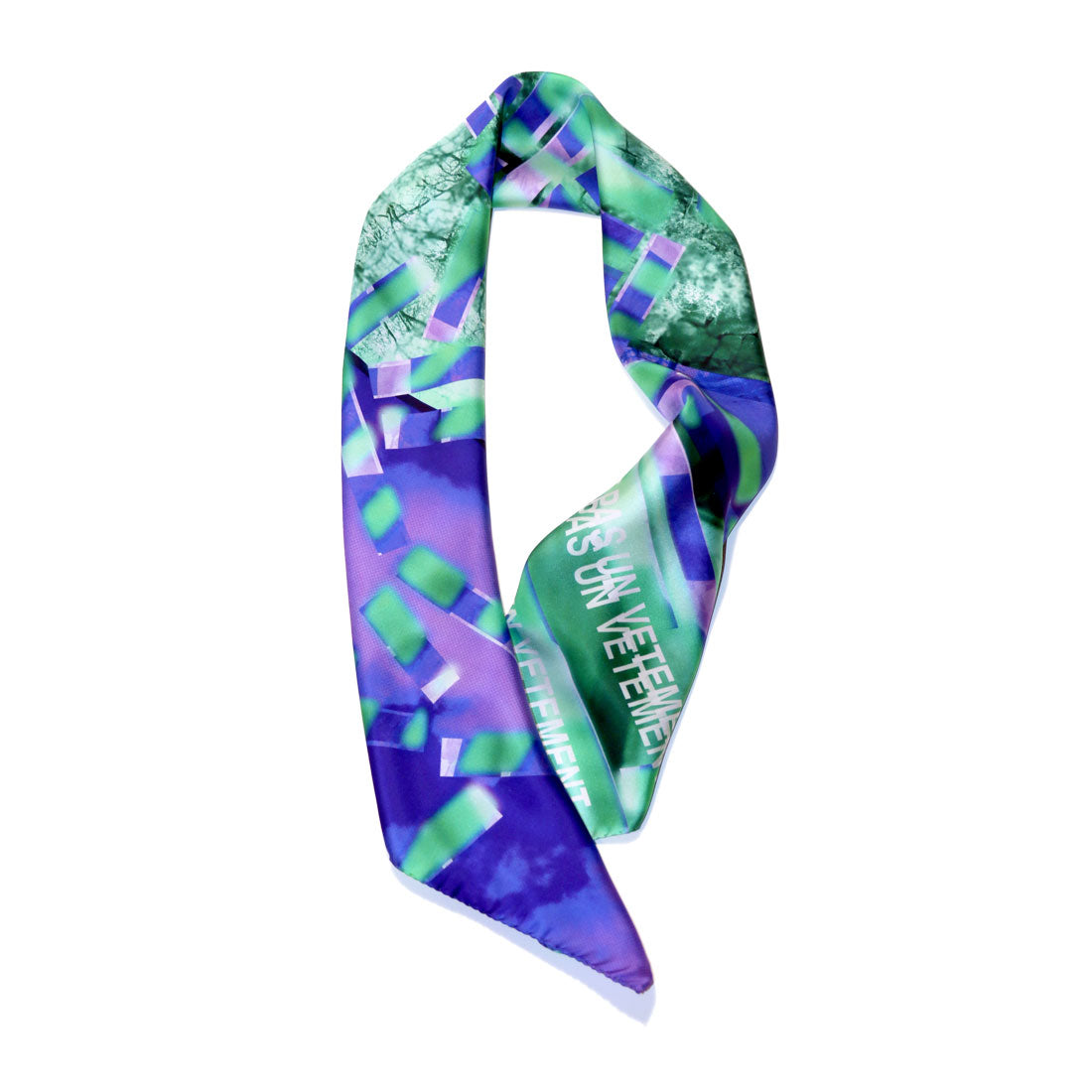 buy stylish fashion green purple silk scarf vetements スカーフ 通販 from a friend of mine online paris taipei tokyo isetan harrods dover street market