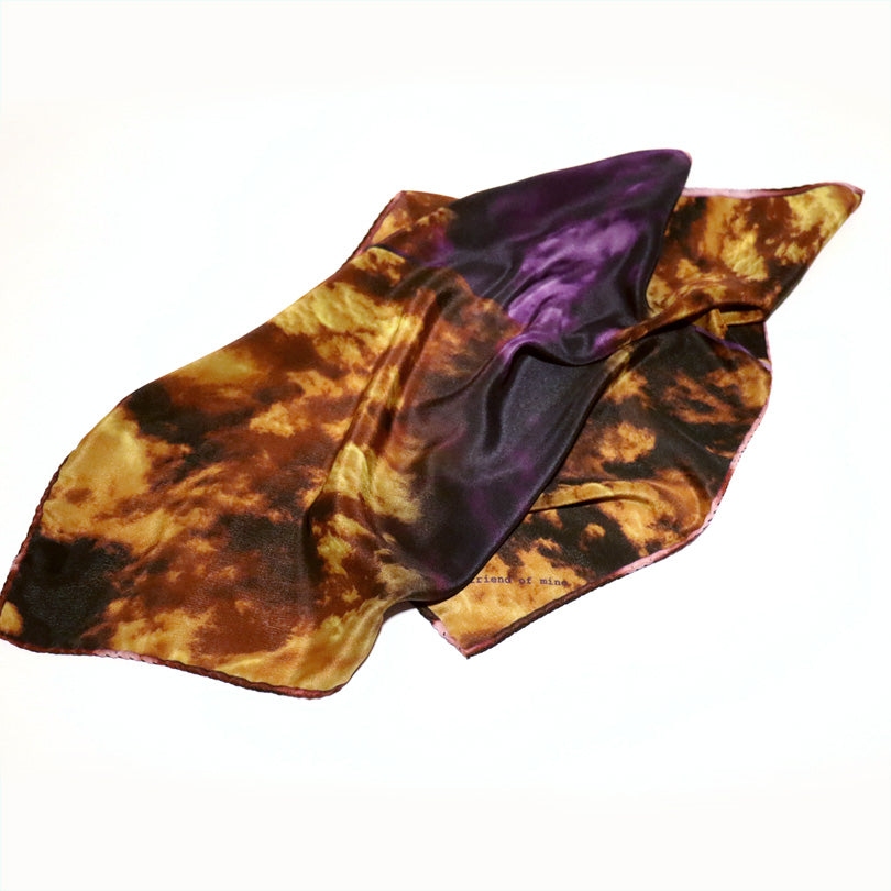 Buy beautiful purple silk scarf styles for women as luxury accessories online, in Paris, Taipei and Tokyo. !