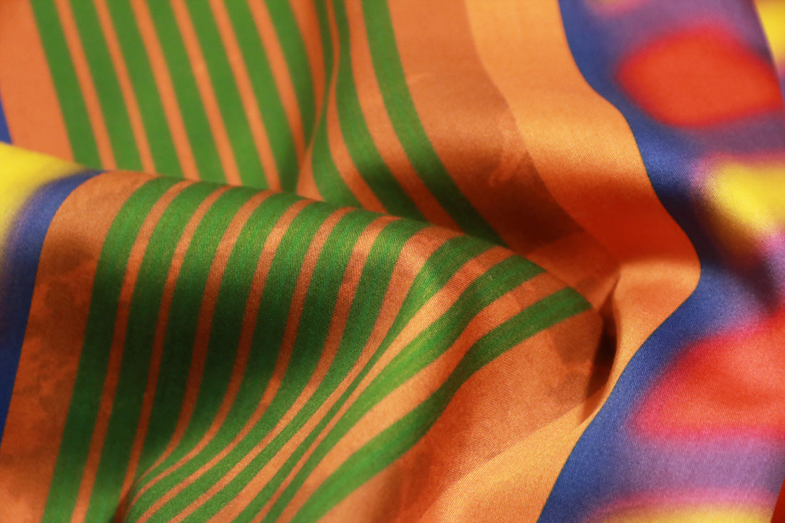 texture fashion rainbow cotton satin scarf from a friend of mine online paris taipei tokyo