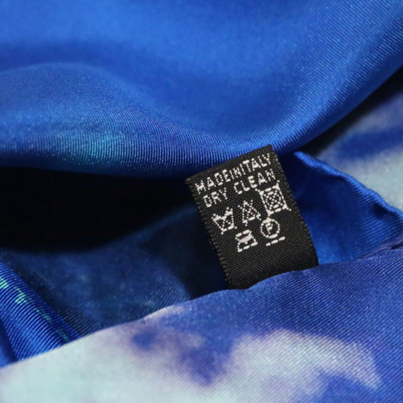 luxury chic blue silk scarf from a friend of mine online paris taipei tokyo