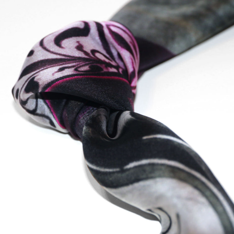 Luxury black silk chiffon scarf from a friend of mine online paris taipei tokyo 禮物推薦 精品絲巾 スカーフ 通販 女性 プレゼント