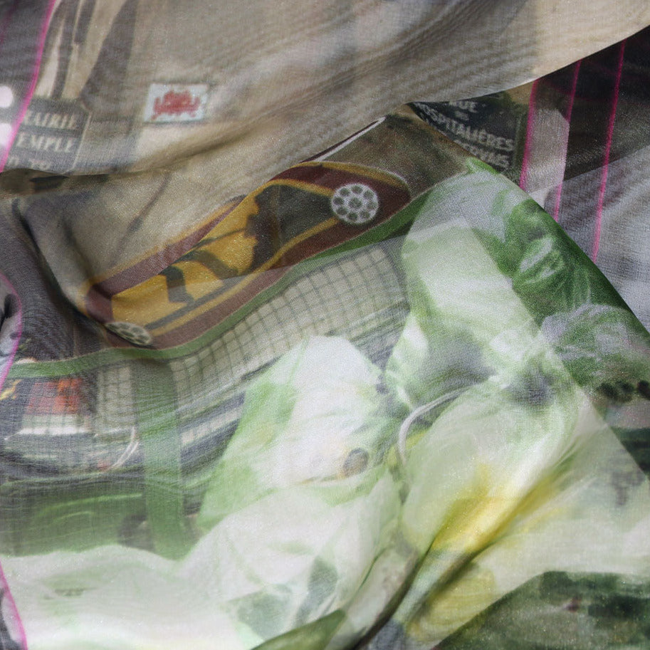 禮物推薦 法式絲巾 スカーフ 通販 女性 プレゼント Luxury silk chiffon scarf from a friend of mine online paris' impression