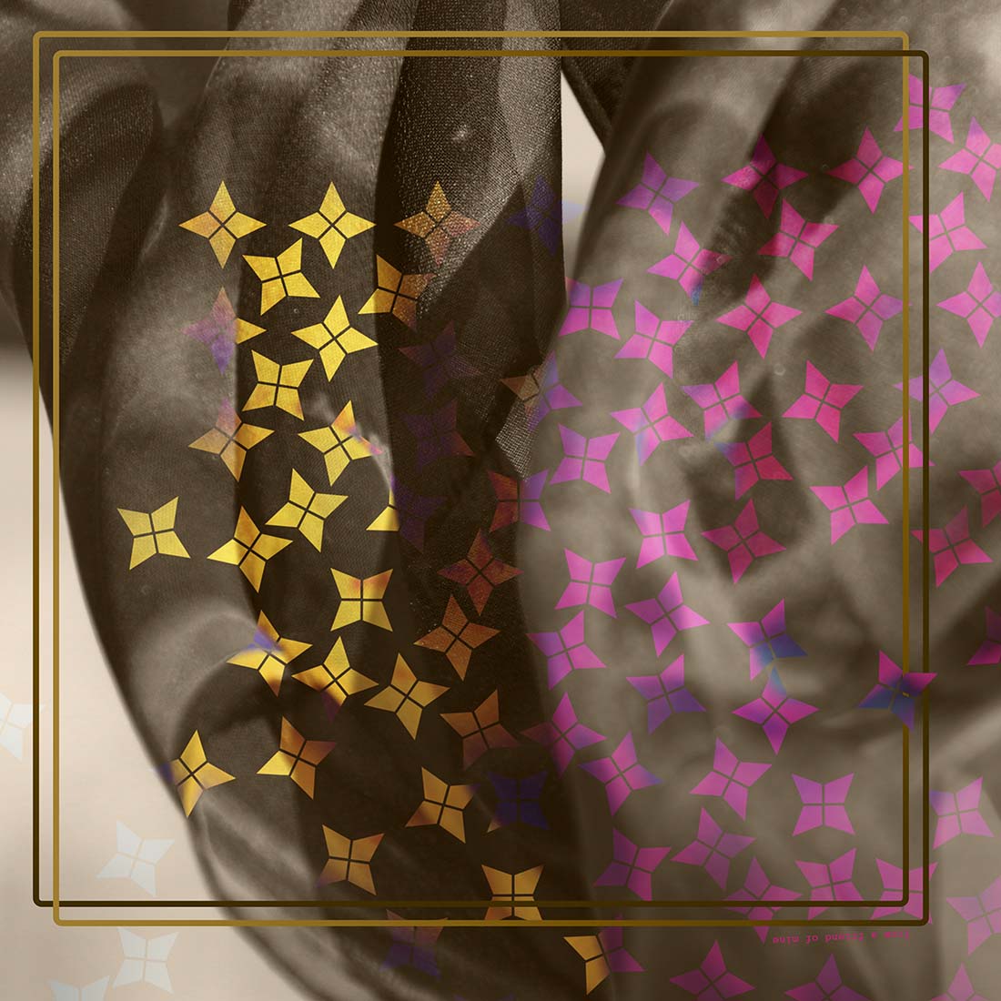 Imprimé unique en soie from a friend of mine; Unique print in fine silk made in Italy.