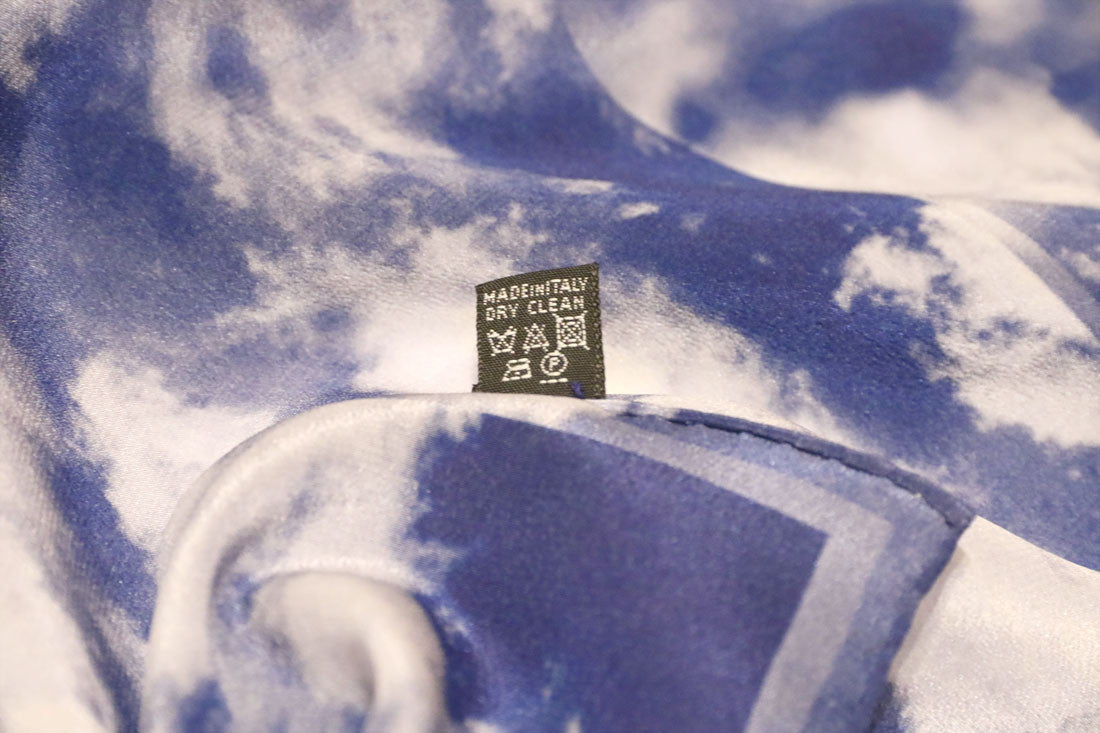 buy blue luxury fashion silk scarf paris taipei tokyo ginza dover street market harrods vogue