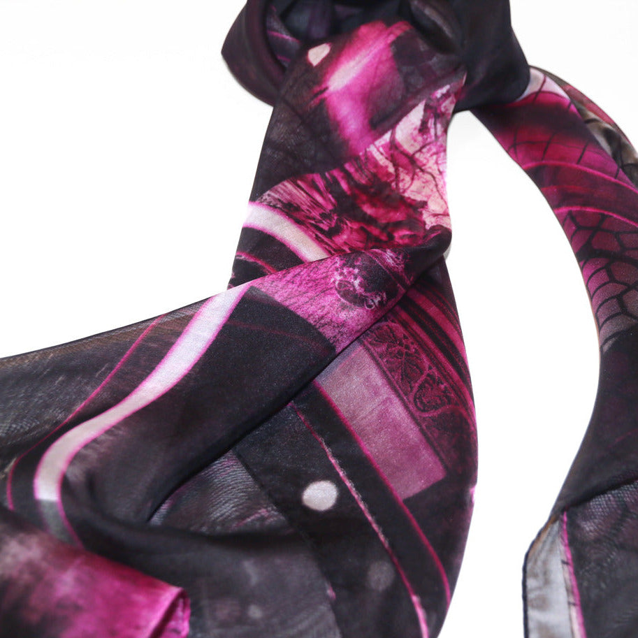 精品真絲雪紡絲巾 禮物推薦 スカーフ 通販 女性 プレゼント black silk chiffon scarf from a friend of mine paris' impression online taipei tokyo 