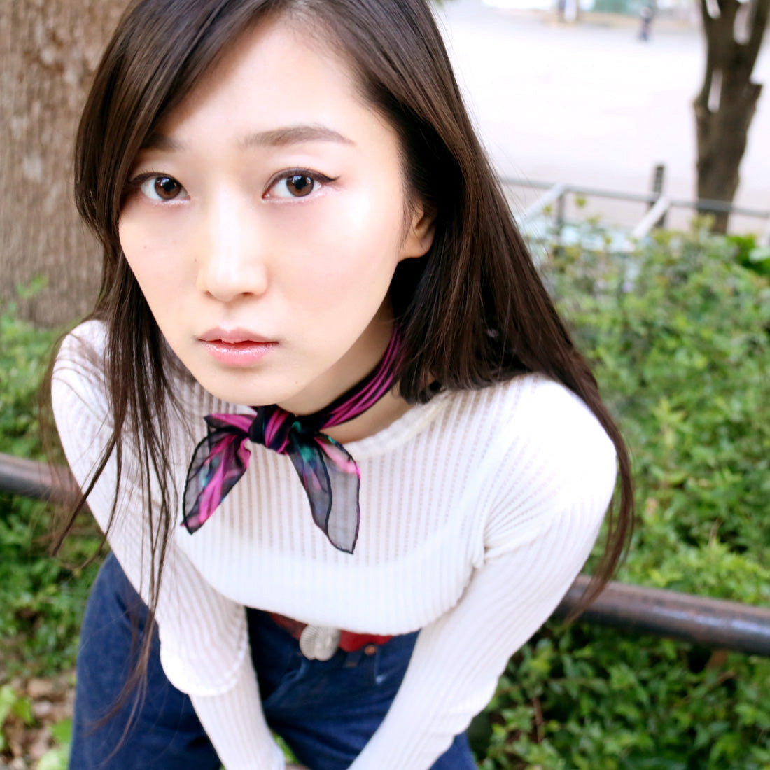 silk scarf from a friend of mine made in italy 法式浪漫時尚雪紡絲巾 領巾 義大利製作