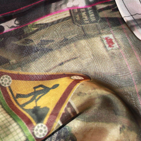 black silk stylish scarf from a friend of mine paris' impression online paris taipei tokyo