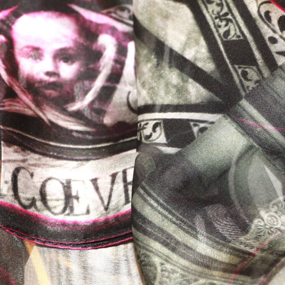 stylish black silk scarf from a friend of mine paris' impression online paris taipei tokyo made in japan