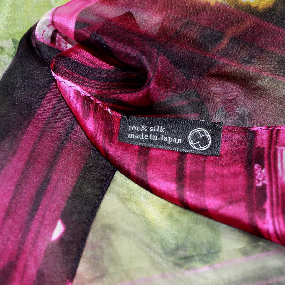 stylish black silk scarf from a friend of mine paris' impression online paris taipei tokyo made in japan